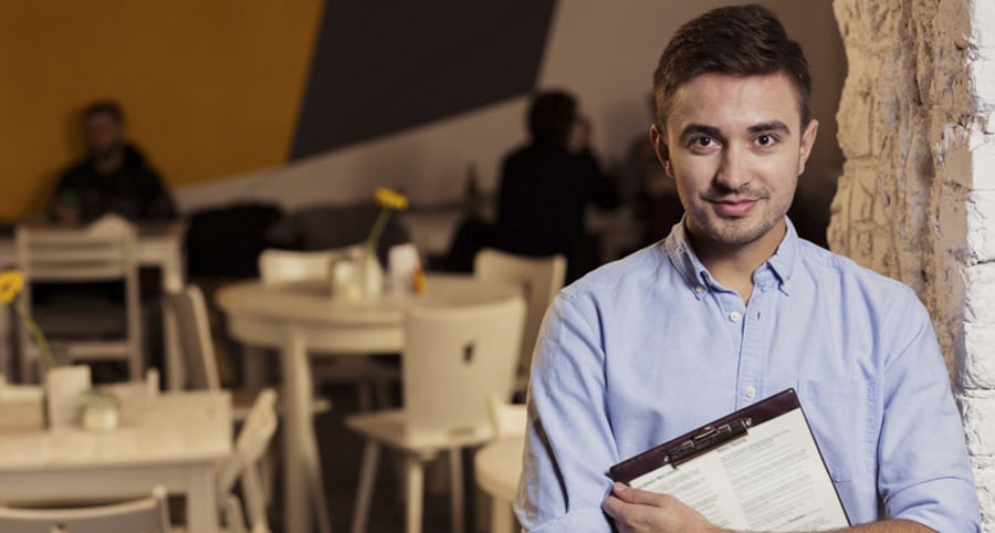 Restaurant Manager Working