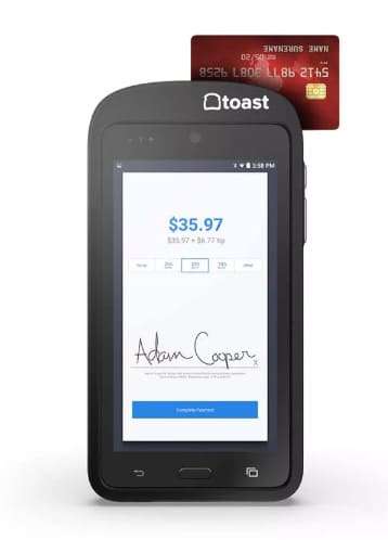 Toast Go Handheld Device