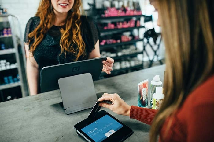 Merchant Using Square Register