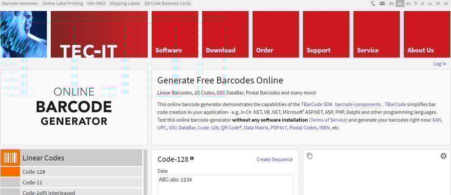 Barcode Tec IT