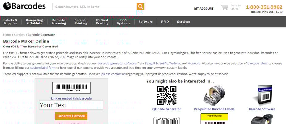 Barcodes Inc Barcode Maker Online