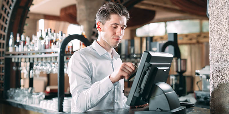 Restaurant Server Using a POS System
