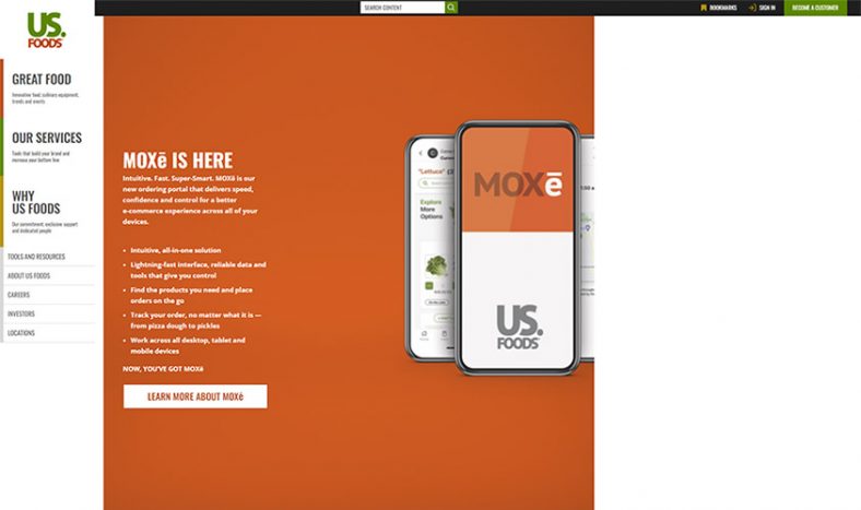 US Foods Login Page