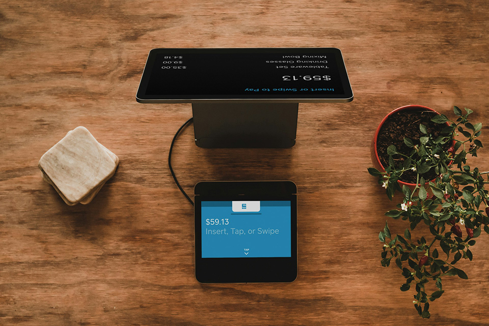 POS system on a counter