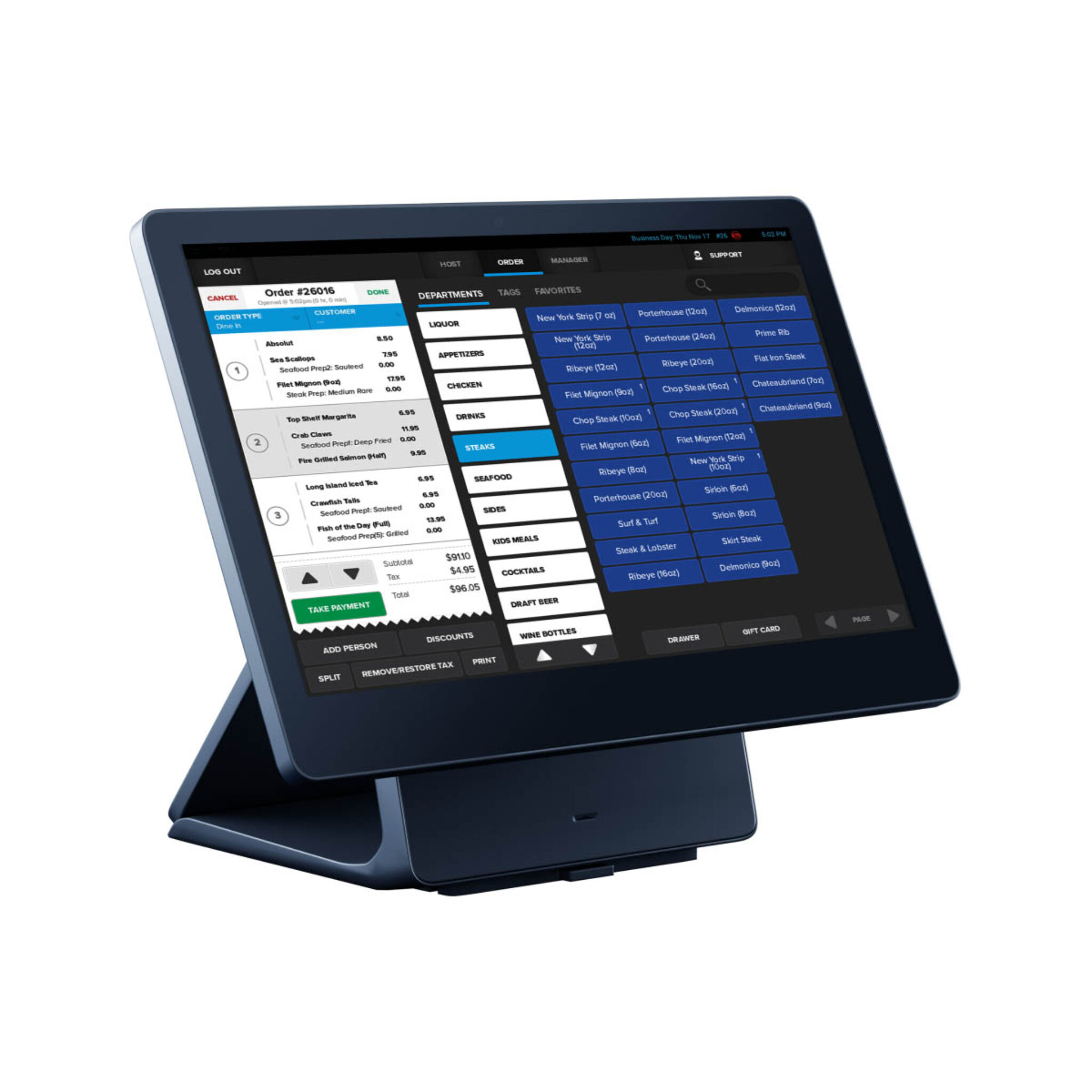 SkyTab POS System (Now Shift4 Dine) | $29.99/Month