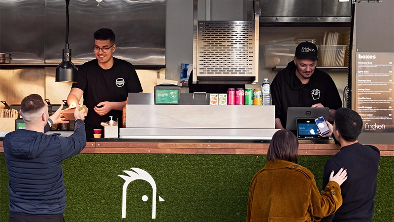 Square POS card reader for food trucks