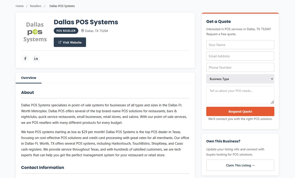 Example of POS Dealer