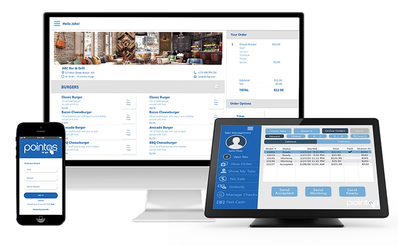 PointOS Hardware and Online Ordering