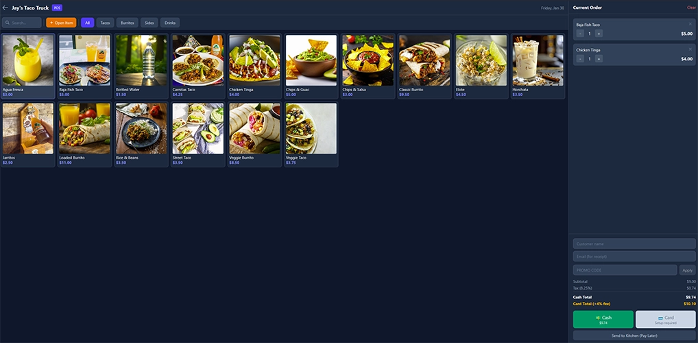 POSUSA Free POS for Small Businesses