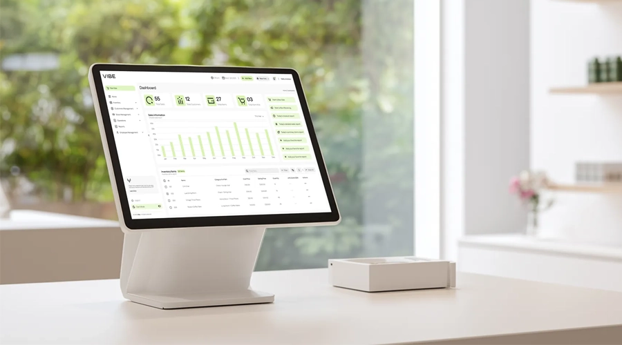 Vibe Retail POS System on Table